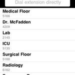 Enter an extension directly or save a list of extensions for future reference. Simply select or enter the extension and push "Call". 