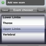 Ensure the "Body Parts" tab at the bottom is selected. Scroll through the available options to find the appropriate body part for the desired exam. Once highlighted select the "Category" tab to move to the next step.