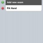 Add an additional exam be reselecting the plus (+) icon.